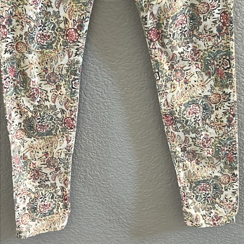 True Religion Chic Floral Print Skinny Jeans Pants Size 27 - Picture 4 of 9